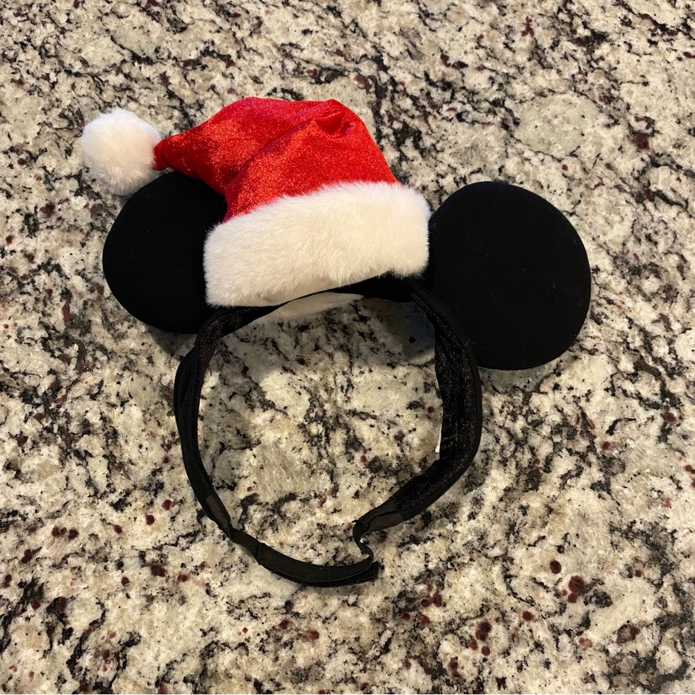 Festive Santa Hat Mouse Ears Headband